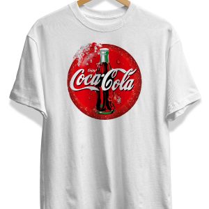 Coca Cola Logolu Ünisex Tişört